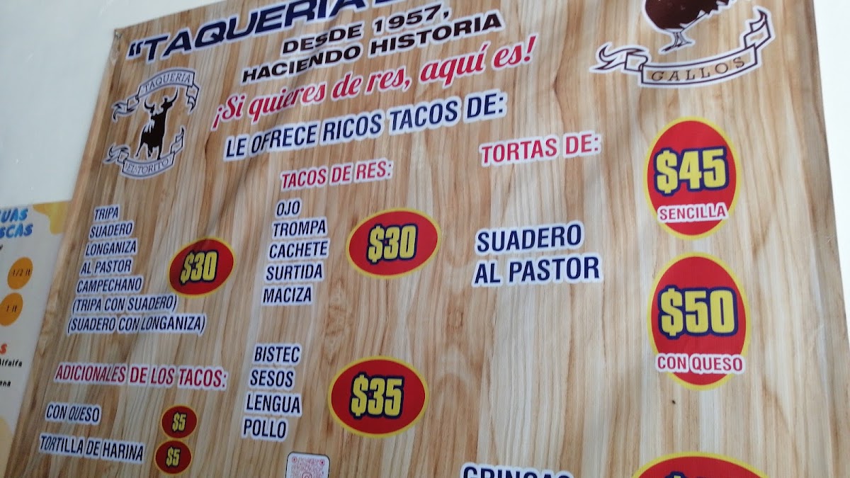 El Torito Tacos Menu - Image 3