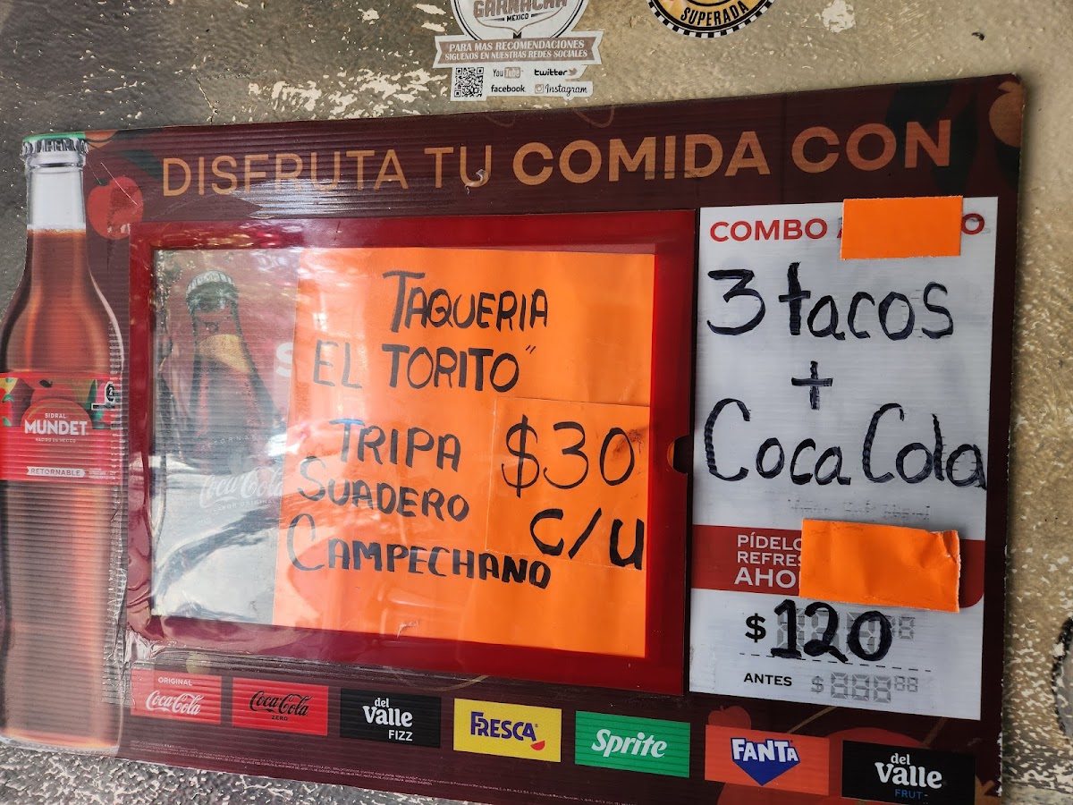 El Torito Tacos Menu - Image 4